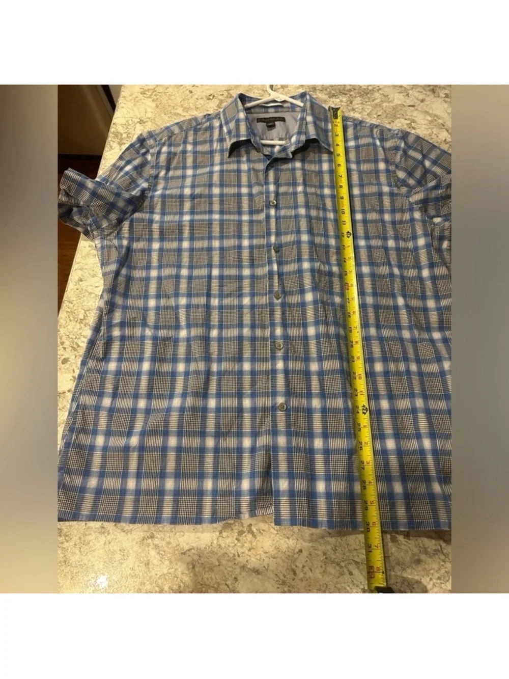 Men’s Banana Republic Short Sleeve Plaid Button up shirt XL